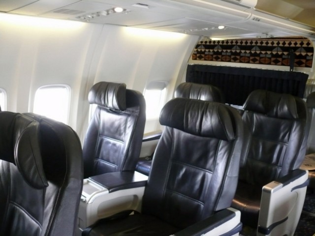 First Class cabin on Alaska Airlines - Photo Chris Sloan | Airways News