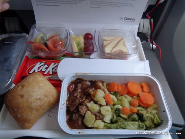 The Premium Meal served to me just after leaving Seattle.  The Full Size Kit Kat was the sure fire winner here.