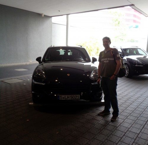 Me and a Porsche... not what we rode in