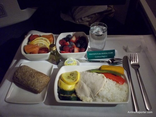 My meal during flight - Photo: Katka Lapelosová