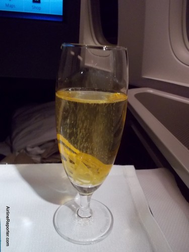 A pre-flight cheers to myself - Photo: Katka Lapelosová