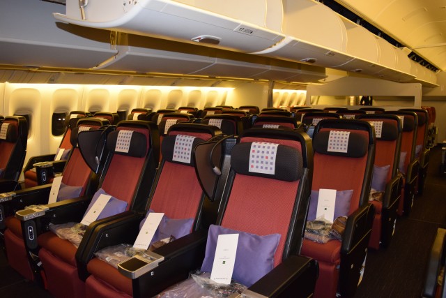 Japan Airlines Premium Economy cabin - Photo: Lauren Darnielle