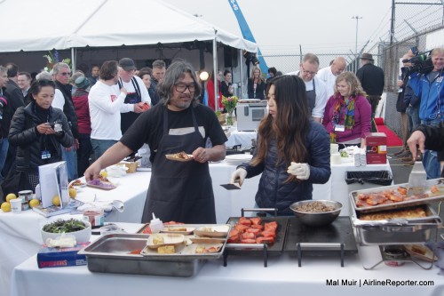 A BBQ with airplanes in the background? Yes please!