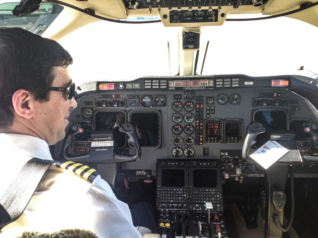 A quick look up front before deplaning. Photo: JL Johnson