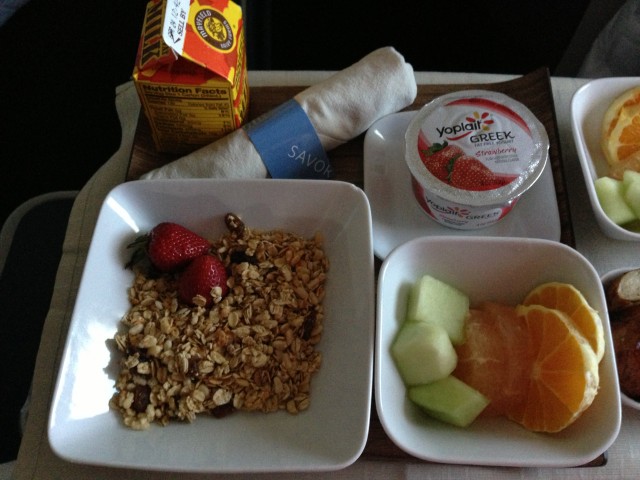 Granola, yogurt and fruit made a delicious breakfast! - Photo: Lauren Darnielle