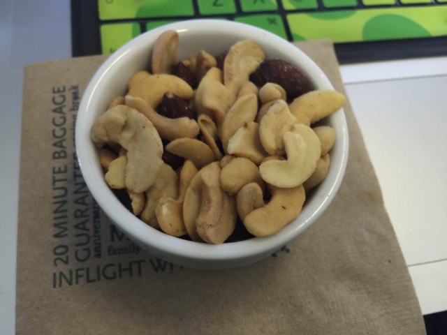 Finally, an appropriate number of cashew seeds. Photo - Bernie Leighton | AirlineReporter