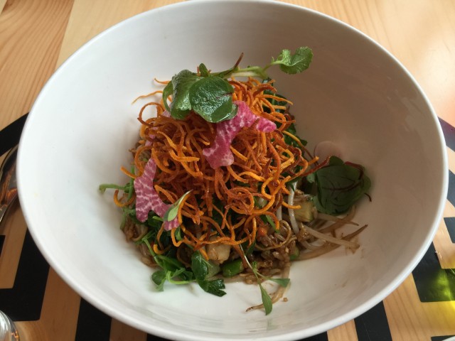 This dish is called Aeropuerto. Why? Well check out the vegetable airplanes! Photo - Bernie Leighton | AirlineReporter