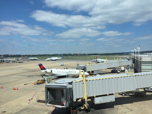 The excellent view from the Delta SkyClub. Photo - Bernie Leighton | AirlineReporter