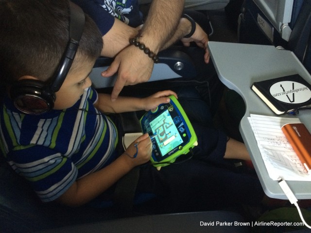 Only at the gate or a bit, but kid distracion devices are a good thing
