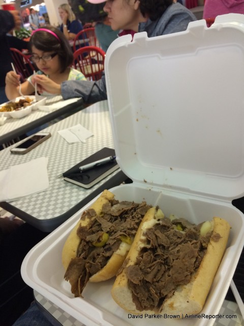 Really my cheese steak wasn't that good. I know it is airport food, but should represent better