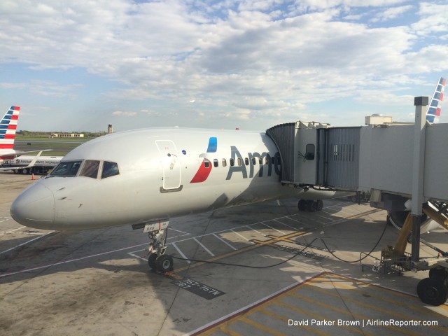 Our Boeing 757 from Philly to San Juan