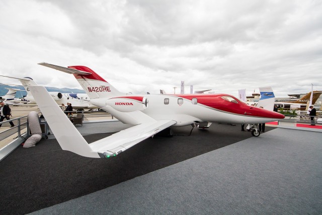 The Hondajet was the clear star of the show at EBACE Photo: Jacob Pfleger | AirlineReporter