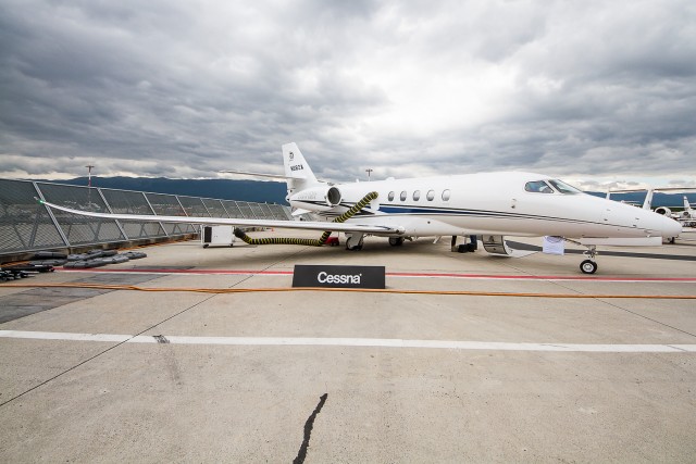 Another exciting aircraft at the static display was Cessna's new Citation Latitude Photo: Jacob Pfleger | AirlineReporter