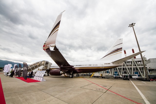 Split Scimitar winglets are now a retrofit option for all BBJ customers Photo: Jacob Pfleger | AirlineReporter