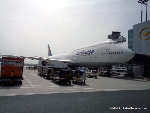 My Ride to Newark, the First Boeing 747-8i (D-ABYA) to enter service commercially. Seen here from Ground Level!
