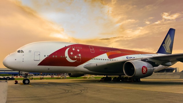 One of two Singapore Airlines' A380s in special livery - Photo: Sinagpore 
