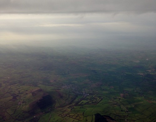 Flying over green Ireland - Photo: Lauren Darnielle