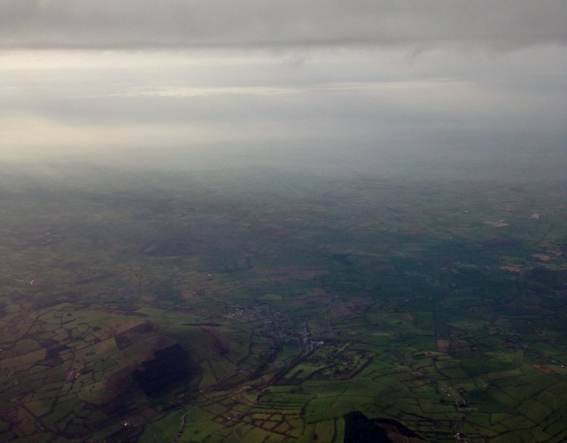 Flying over green Ireland - Photo: Lauren Darnielle