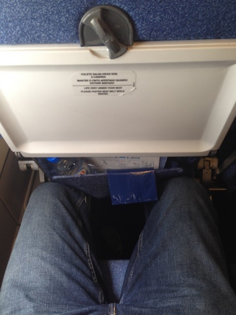 Legroom was rather tight on the "football" Photo: Jacob Pfleger | AirlineReporter