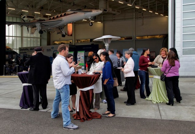 Wine (and more) under a Starship? Sure! - Photo: Future of Flight