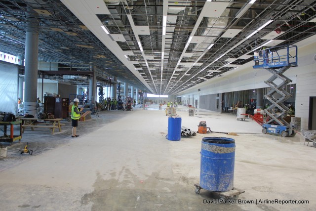 This is the new international terminal under construction