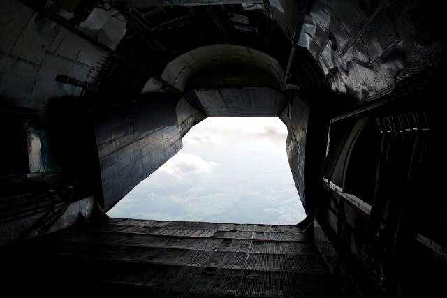 If you look carefully, you can see the smoke from the AI-20s out the back door. - Photo: Bernie Leighton | AirlineReporter