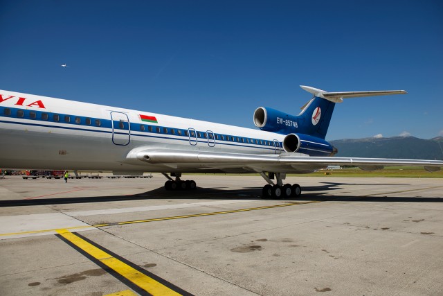 Being in the paranoid part of Europe, we were not allowed to go far enough back on the ramp to get a decent full-frame photo, this is the best I could muster in Geneva. - Photo: Bernie Leighton | AirlineReporter