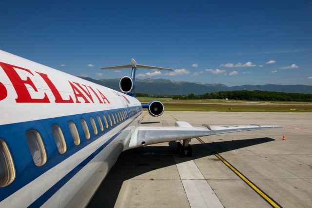 Boarding the Tu-154 for the last time within the Schengen zone. - Photo: Bernie Leighton | AirlineReporter