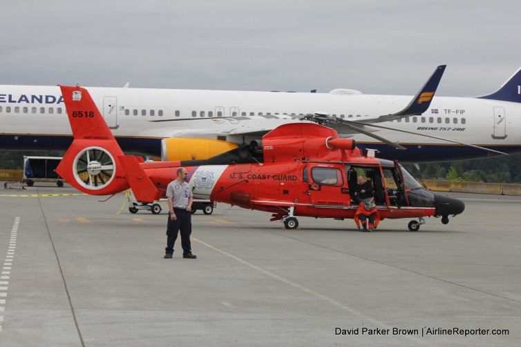 US Coast Guard Dolphin helicopter