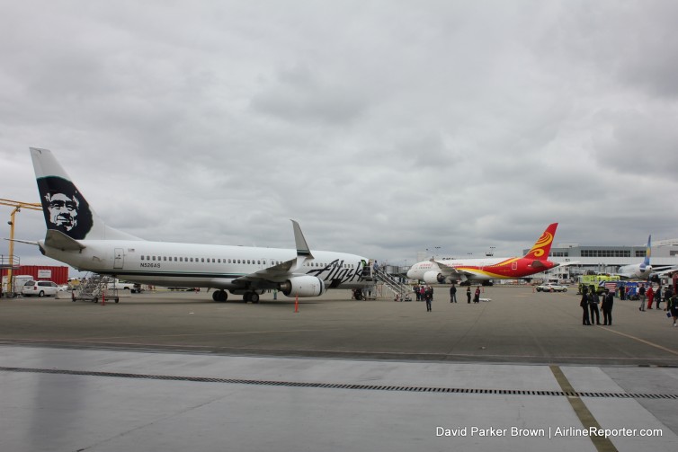 Looking out to the active airport