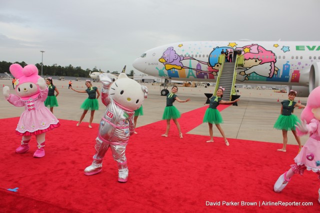 Dancing with Hello Kitty -- where else? Texas!