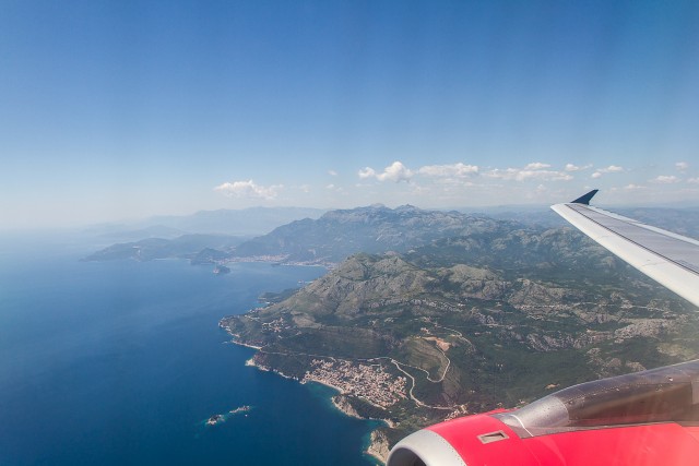 Spectacular views of the Adriatic Sea are offered from all window seats on flights to Tivat. - Photo: Jacob Pfleger | AirlineReporter