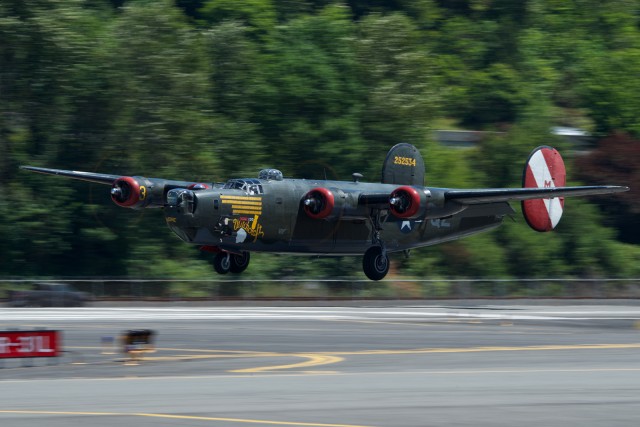 NX224J, known as Witchcraft, is the only flying B-24J out there. -Photo: Bernie Leighton | AirlineReporter