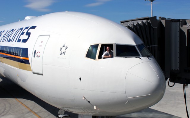 From the flight deck of a Singapore Airlines Boeing 777-300ER - Photo: AirlineReporter