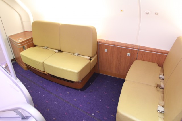 Lounge Area at the Front of the Thai Airways A380 First Class Cabin - Photo: David Delagarza | AirlineReporter.com