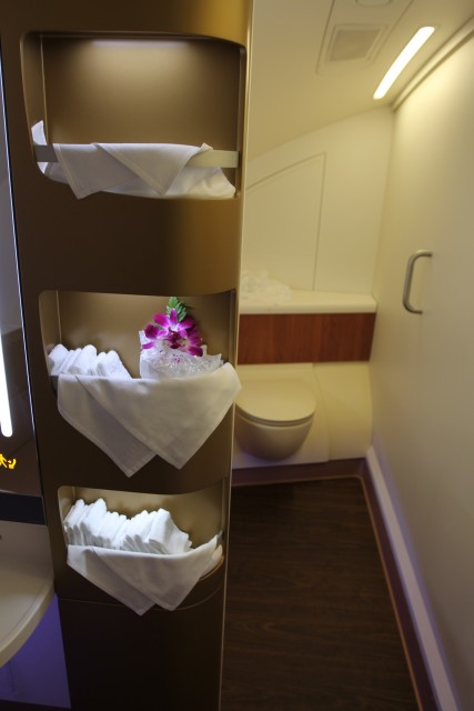 First Class Lavatory on Thai Airways A380 - Photo: David Delagarza | AirlineReporter.com