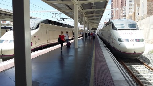 Platform at Alicante station