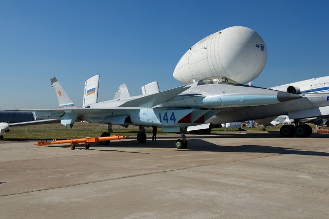 The Mikoyan MiG 1.44 technology demonstrator was displayed for the first time. Photo: Bernie Leighton | AirlineReporter