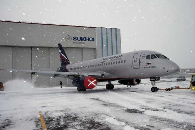 SSJ100 in Aeroflot Livery - Photo: SuperJet International