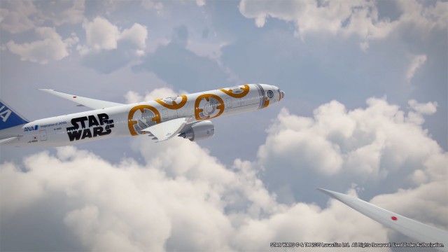 New BB8 Star Wars livery on a Boeing 777-300ER - Photo: ANA