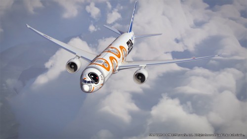 New BB8 Star Wars livery on a Boeing 777-300ER - Photo: ANA