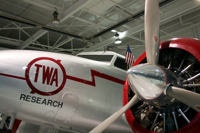 1937 TWA Lockheed Electra. This plane was used by TWA as a flight research laboratory. Photo: Daniel Palen / UPGRD.