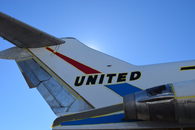 The finished colors on the tail - Photo: Lauren Darnielle | AirlineReporter