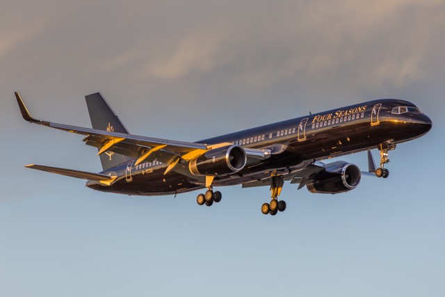 The Four Seasons Hotels 757 landing in Sydney, Australia last year - Photo: Bernie Proctor