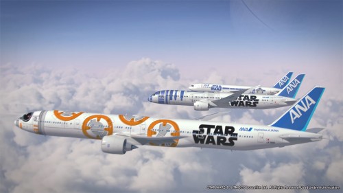 All three ANA Star Wars liveries - Photo: ANA