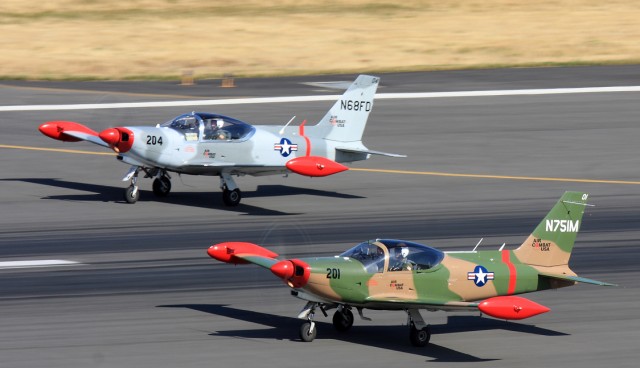 Two of Air Combat's aircraft at Boeing Field - Photo: Jeremy Dwyer-Lindgren | JDL Multimedia