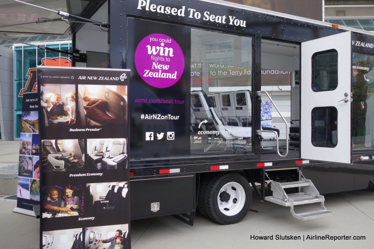 The glass-walled truck will cover 7,000 miles during its tour.