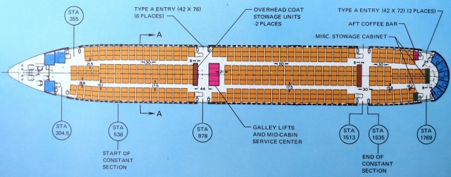 400 Passengers: (All Economy Seating Configuration ’“ 400 Seats, 10 abreast, 30’ pitch)