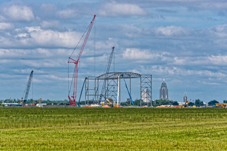 The Mobile facility under construction - Photo: Airbus