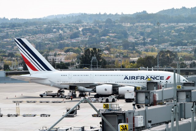 An Air France A380 parked at SFO. Photo: John Nguyen | AirlineReporter